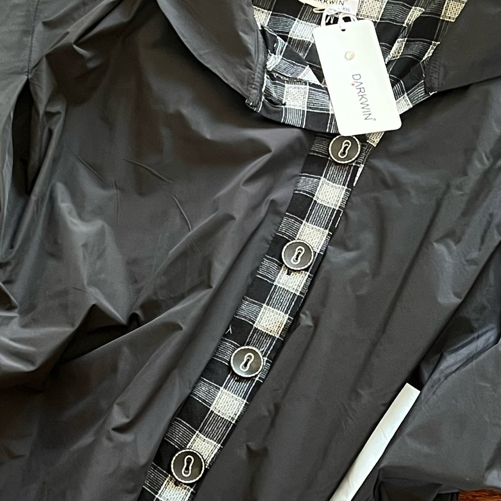 NWT Darkwin Black Lightweight Statement Jacket XX… - image 3